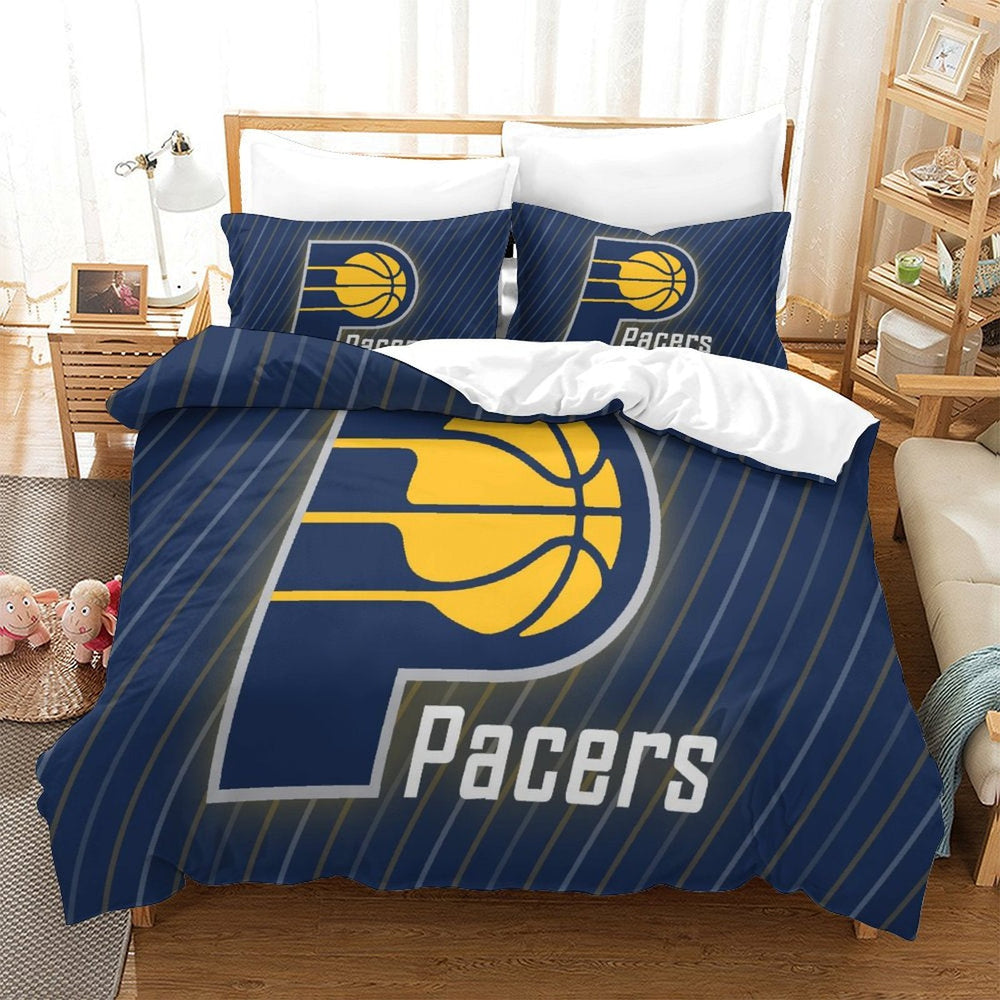 Indiana Pacers Bedding Set Duvet Cover Without Filler (Online Order Only)