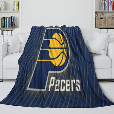 Indiana Pacers Blanket Flannel Fleece Throw Room Decoration (Online Order Only)