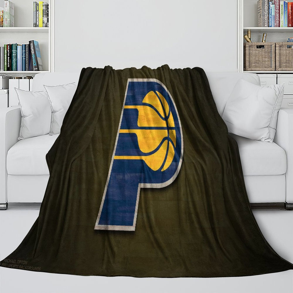 Indiana Pacers Blanket Flannel Fleece Throw Room Decoration (Online Order Only)