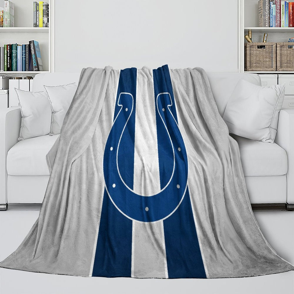 Indianapolis Colts Blanket Flannel Fleece Throw Room Decoration (Online Order Only)