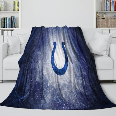 Indianapolis Colts Blanket Flannel Fleece Throw Room Decoration (Online Order Only)
