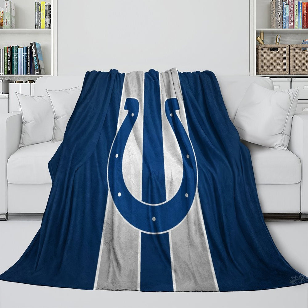 Indianapolis Colts Blanket Flannel Fleece Throw Room Decoration (Online Order Only)