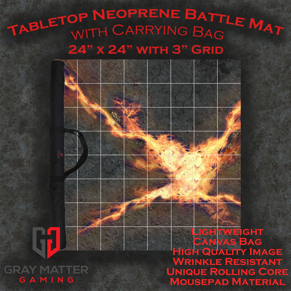 Infernal Steppes - Neoprene Battle Mat with Bag (Online Order Only)