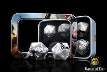 Infinity: N5 Marbled w/ White - Official Dice Set