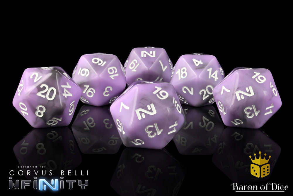 Infinity: N5 Purple - Official Dice Set (ONLINE ORDER ONLY)