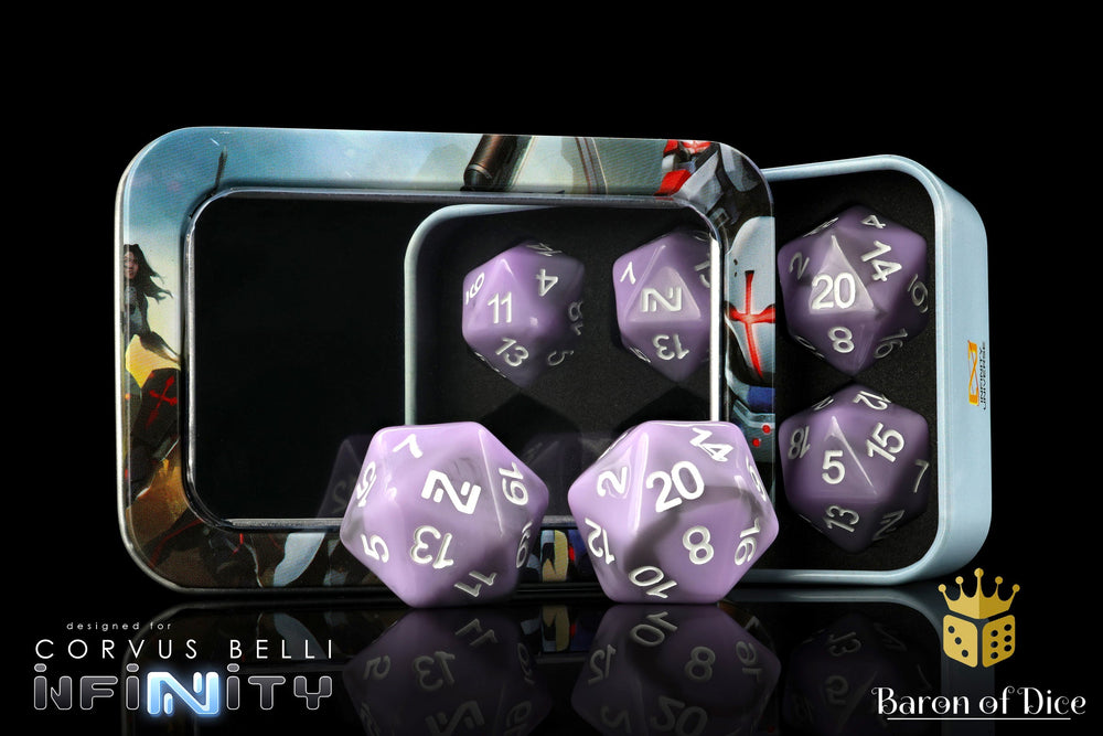 Infinity: N5 Purple - Official Dice Set (ONLINE ORDER ONLY)