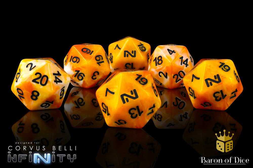 Infinity: N5 Asian Giant - Official Dice Set (ONLINE ORDER ONLY)