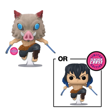 Funko POP! Demon Slayer: Kimetsu no Yaiba - Inosuke Hashibira (Flocked) Vinyl Figure #875 Chalice Exclusive (ONLINE ORDER ONLY)