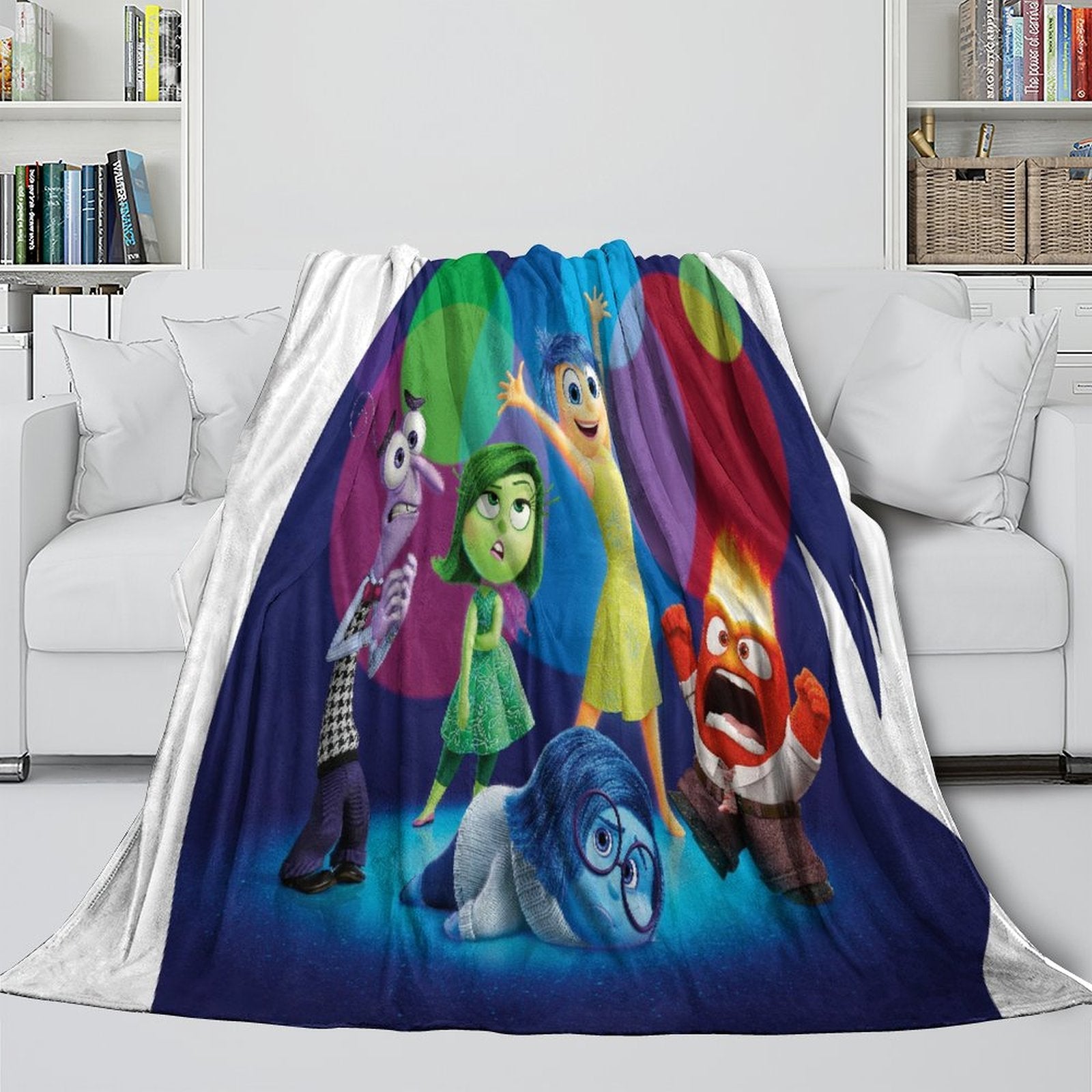 Insde Out Blanket Flannel Fleece Throw Room Decoration (Online Order Only)