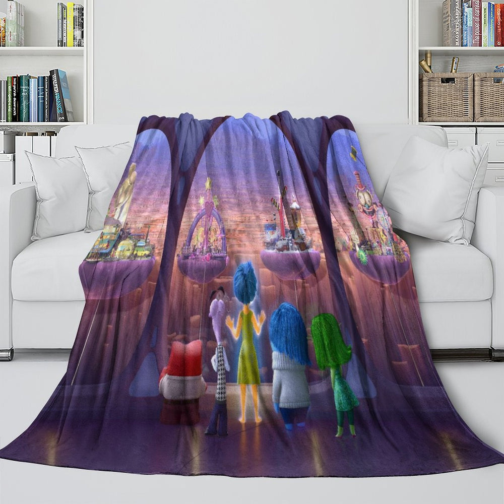 Insde Out Blanket Flannel Fleece Throw Room Decoration (Online Order Only)