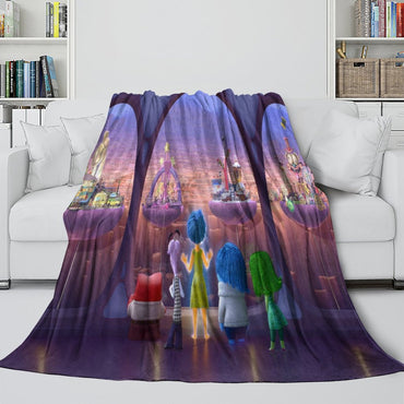 Insde Out Blanket Flannel Fleece Throw Room Decoration (Online Order Only)