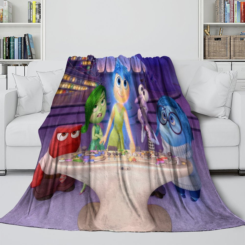 Insde Out Blanket Flannel Fleece Throw Room Decoration (Online Order Only)