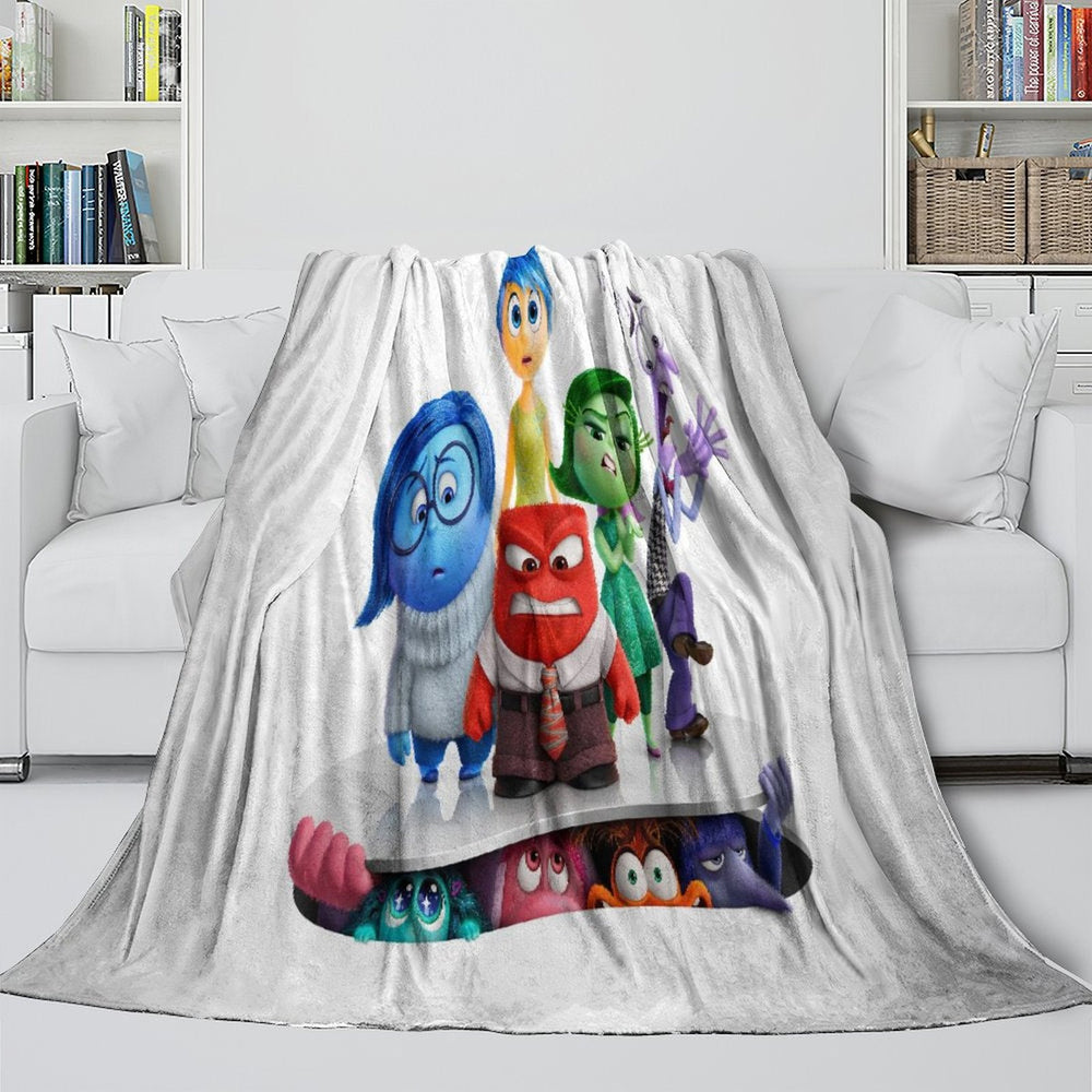 Insde Out Blanket Flannel Fleece Throw Room Decoration (Online Order Only)