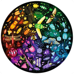 Insects "Circle of Colors" 500 Piece Round Jigsaw Puzzle Ravensburger (ONLINE ORDER ONLY)
