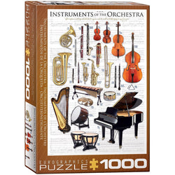 Instruments of the Orchestra 1000 Piece Jigsaw Puzzle Eurographics (ONLINE ORDER ONLY)