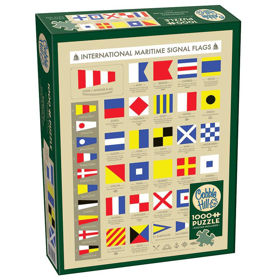 International Maritime Signal Flags 1000 Piece Jigsaw Puzzle Cobble Hill (ONLINE ORDER ONLY)