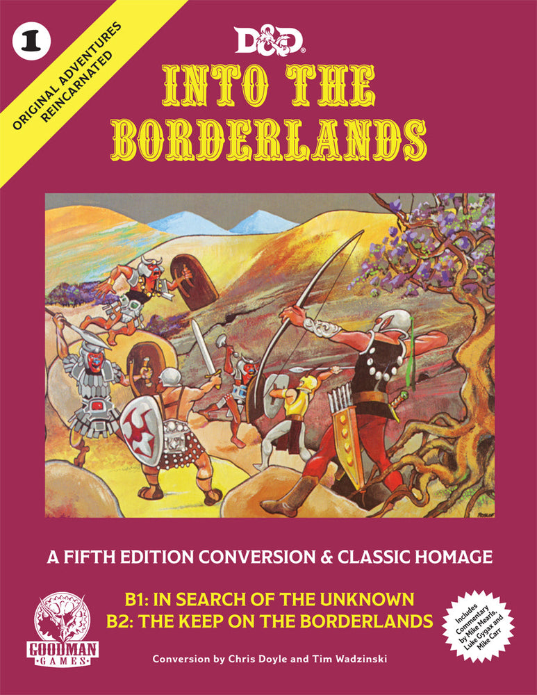 GMG Original Adventures Reincarnated #1: Into the Borderlands (5E Adventure, Hardback) (ONLINE ORDER ONLY)
