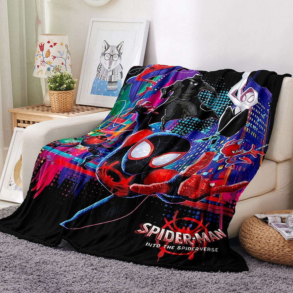 Into the Spider-Verse Gwen Blanket Flannel Throw Room Decoration (Online Order Only)