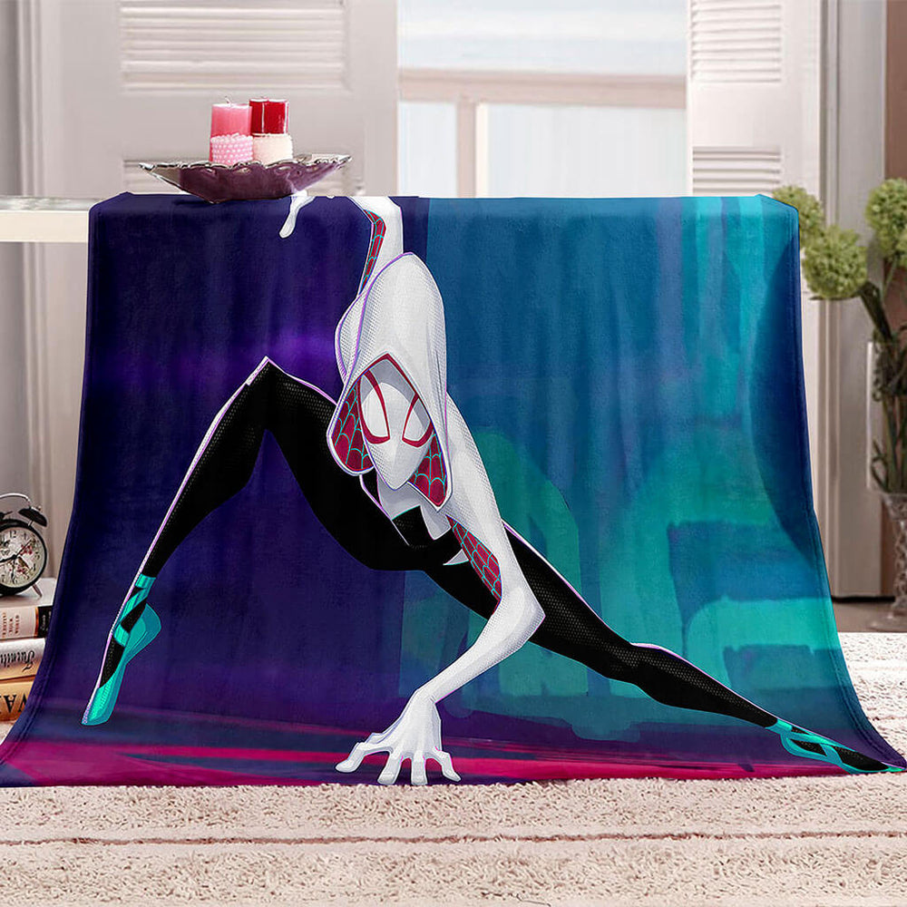 Into the Spider-Verse Gwen Blanket Flannel Throw Room Decoration (Online Order Only)