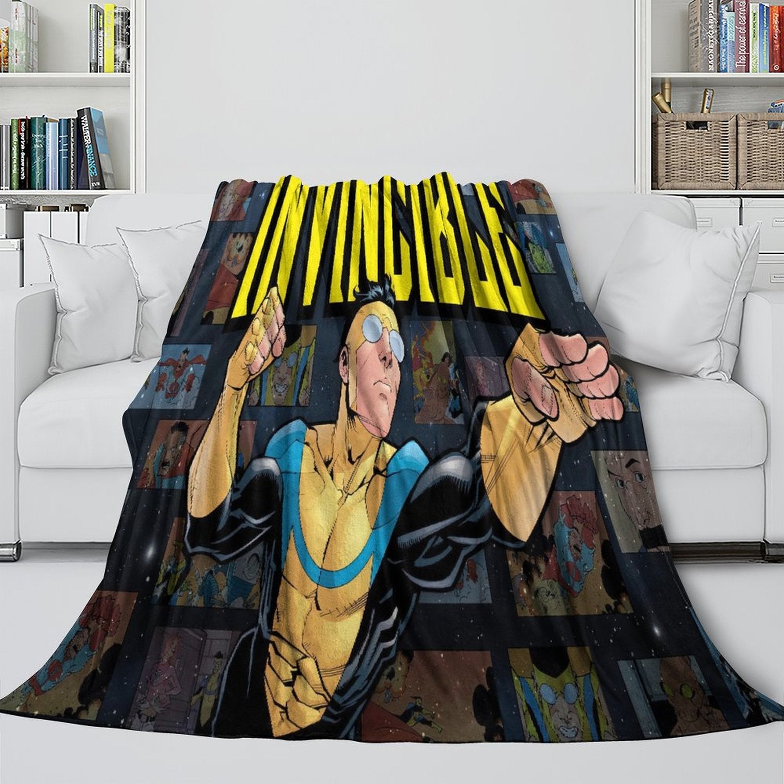Invincible Blanket Flannel Fleece Throw Room Decoration (Online Order Only)