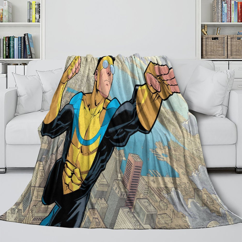 Invincible Blanket Flannel Fleece Throw Room Decoration (Online Order Only)