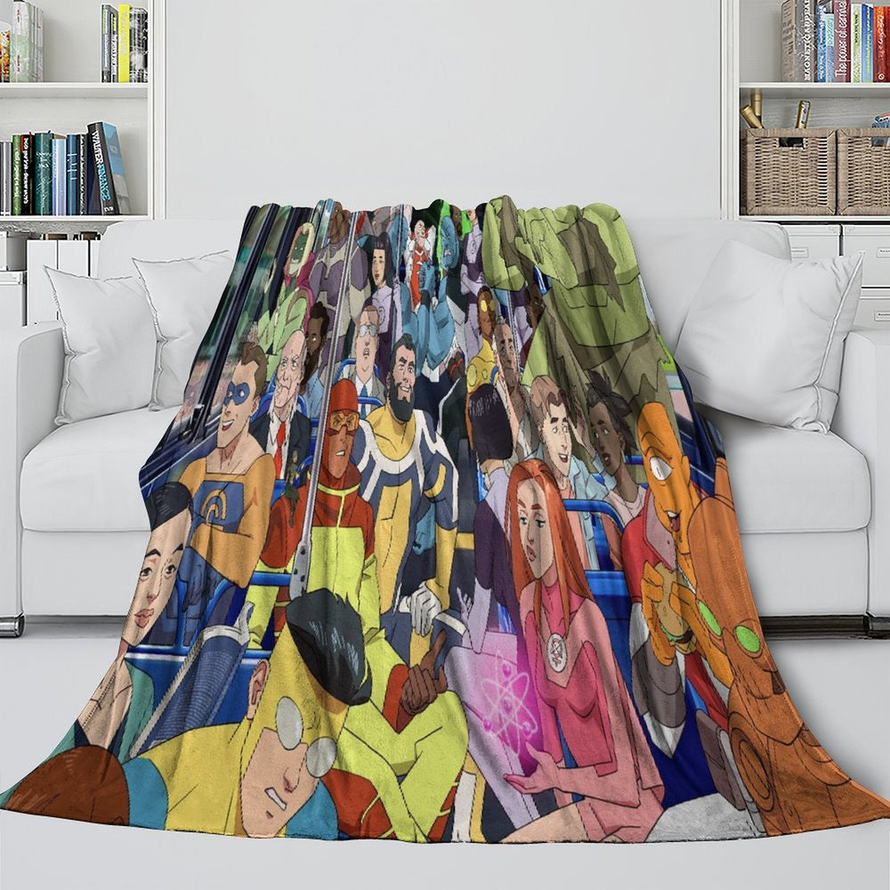Invincible Blanket Flannel Fleece Throw Room Decoration (Online Order Only)