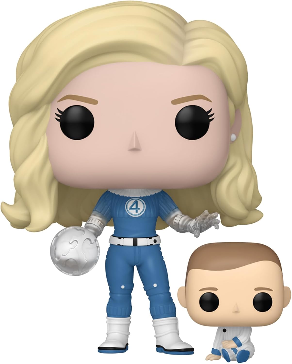 The Fantastic Four: First Steps Invisible Woman & Franklin Funko Pop! Vinyl Figure and Buddy #1514 with Funko Protector (Online Order Only)