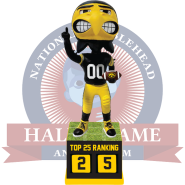 Iowa Hawkeyes Football Top 25 Ranking Tracker Bobblehead (Presale) (ONLINE ORDER ONLY)