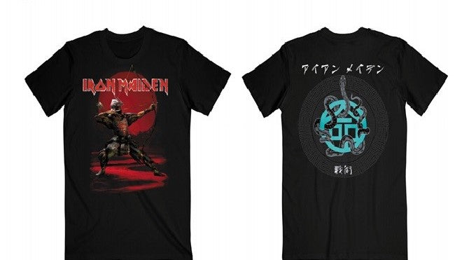 Iron Maiden - Senjetsu Eddie Archer Red Circle Tee (Black) [T-Shirt] (ONLINE ORDER ONLY)