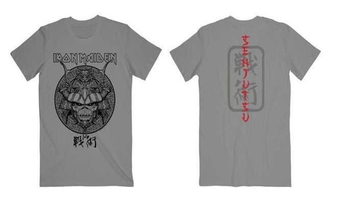 Senjetsu Samurai Eddie Black Graphic Tee (Grey) [T-Shirt] (ONLINE ORDER ONLY)
