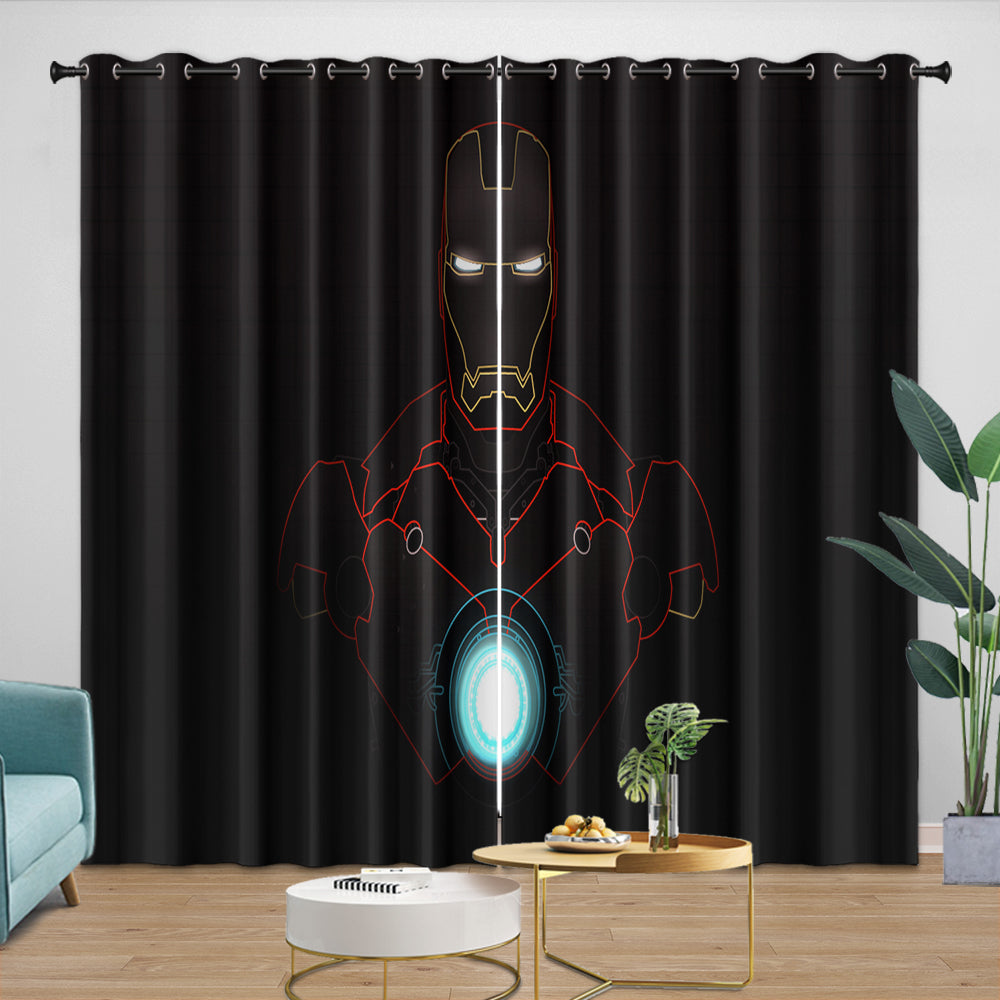 Iron Man Curtains Blackout Window Drapes Room Decoration (ONLINE ORDER ONLY)