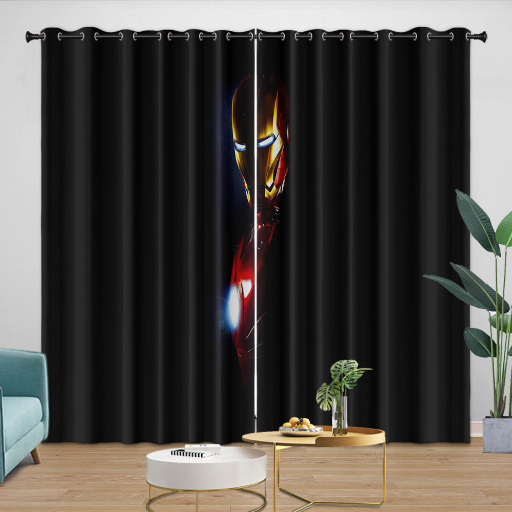 Iron Man Curtains Blackout Window Drapes Room Decoration (ONLINE ORDER ONLY)