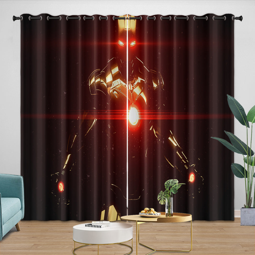 Iron Man Curtains Blackout Window Drapes Room Decoration (ONLINE ORDER ONLY)