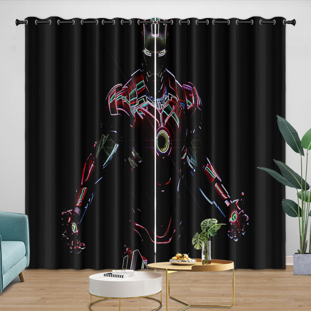 Iron Man Curtains Blackout Window Drapes Room Decoration (ONLINE ORDER ONLY)