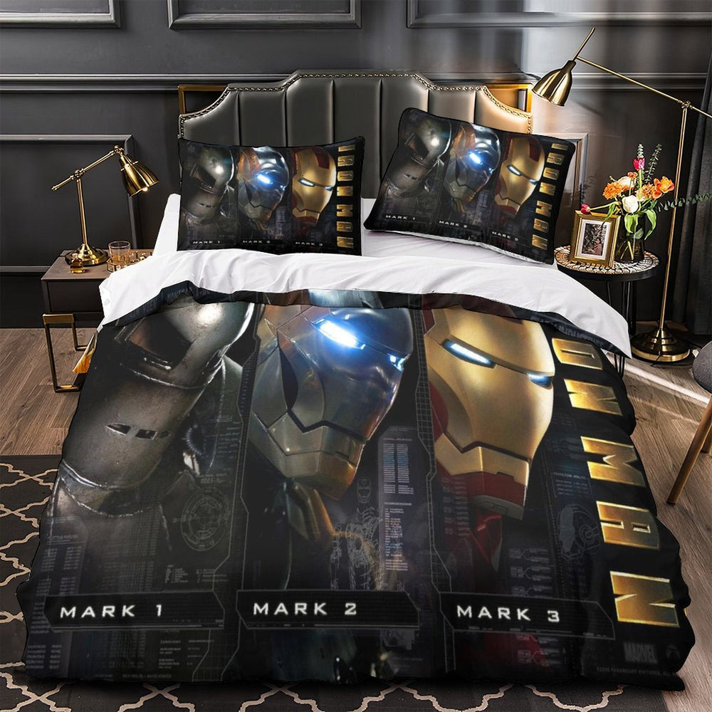 Iron Man Duvet Cover Kids Room Bedding Set Without Filler (ONLINE ORDER ONLY)
