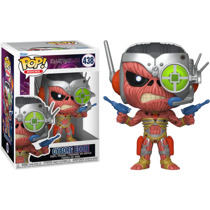 Iron Maiden Cyborg Eddie Funko Pop! Rocks #438 (Online Order Only)