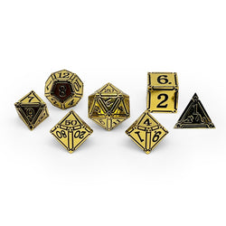 Ironworks - Ancient Treasures 7 Piece RPG set Alloy Metal Dice (Online Only)