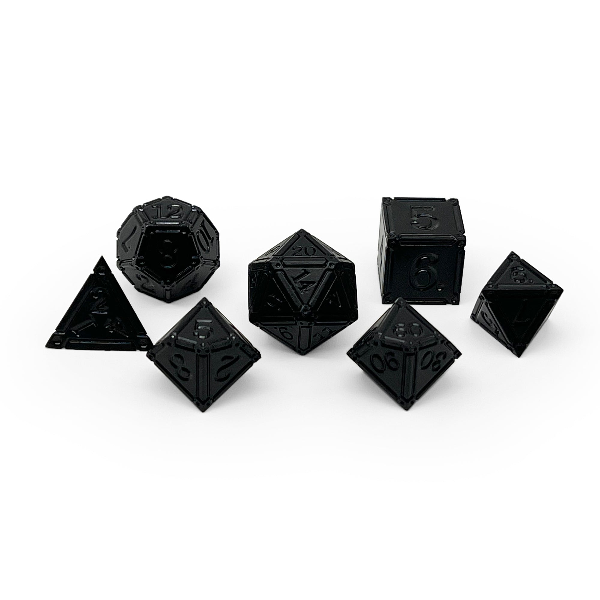 Ironworks - Animate Dead 7 Piece RPG set Alloy Metal Dice (Online Only)