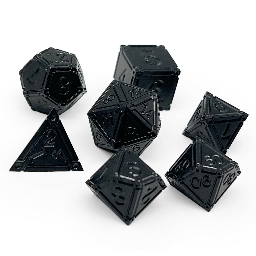 Ironworks - Animate Dead 7 Piece RPG set Alloy Metal Dice (Online Only)