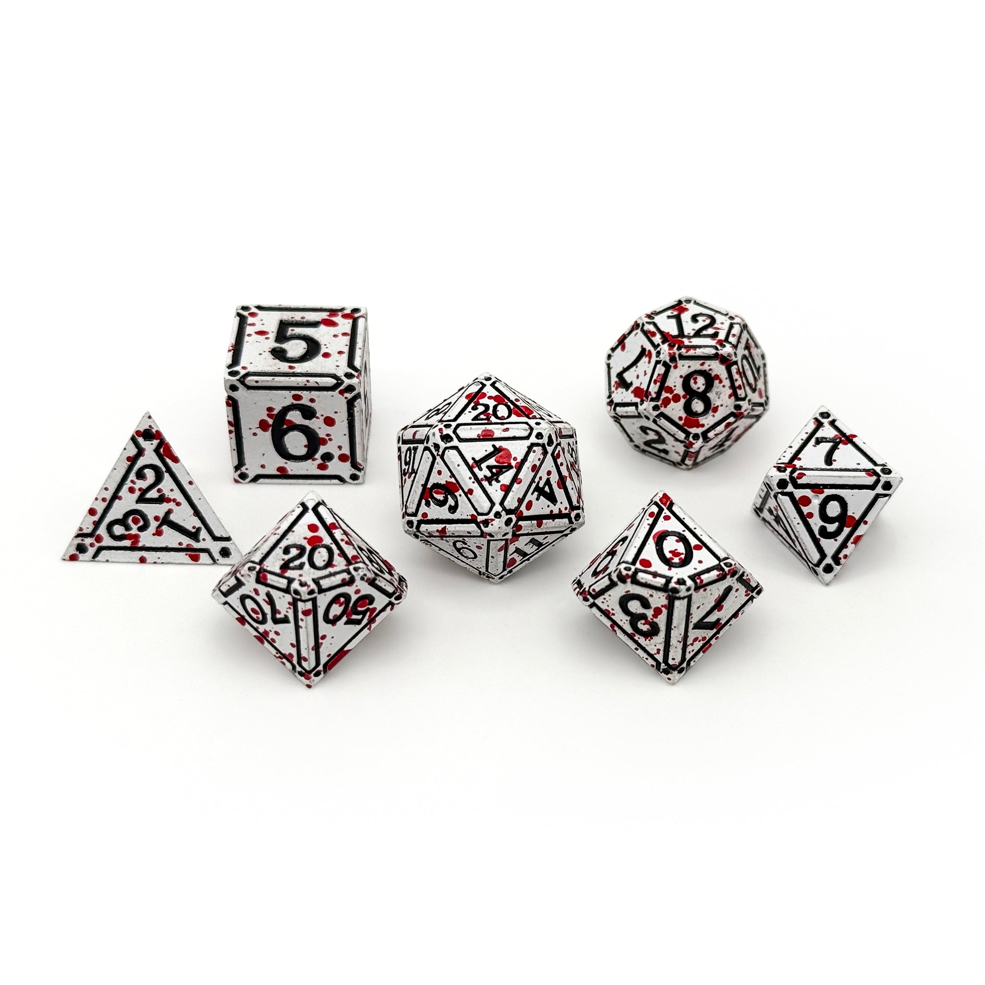 Ironworks - Dex 7 Piece RPG set Alloy Dice (Online Only)