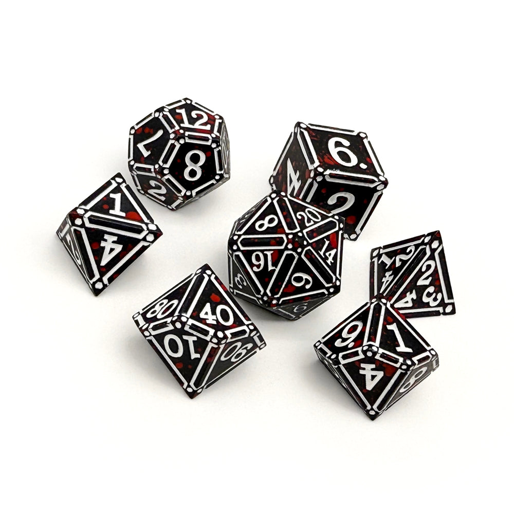 Ironworks -  Hidden in the Shadows 7 Piece RPG set Alloy Dice (Online Only)