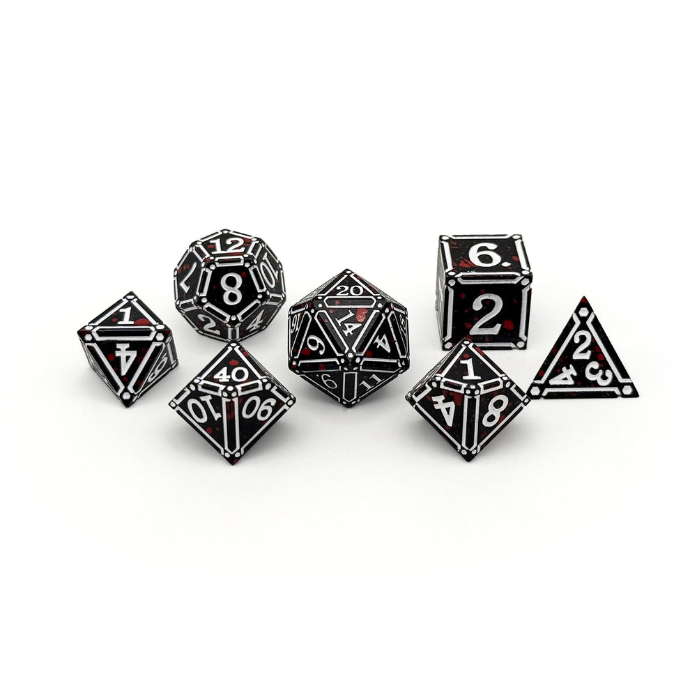 Ironworks -  Hidden in the Shadows 7 Piece RPG set Alloy Dice (Online Only)