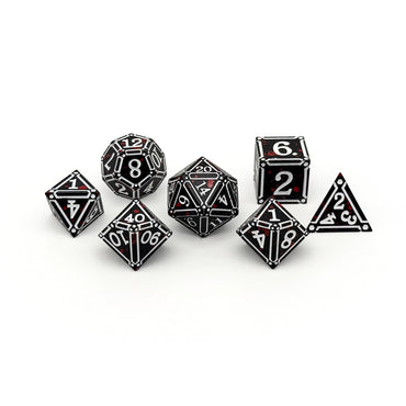 Ironworks -  Hidden in the Shadows 7 Piece RPG set Alloy Dice (Online Only)