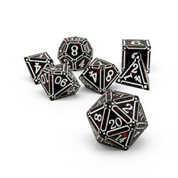 Ironworks -  Hidden in the Shadows 7 Piece RPG set Alloy Dice (Online Only)