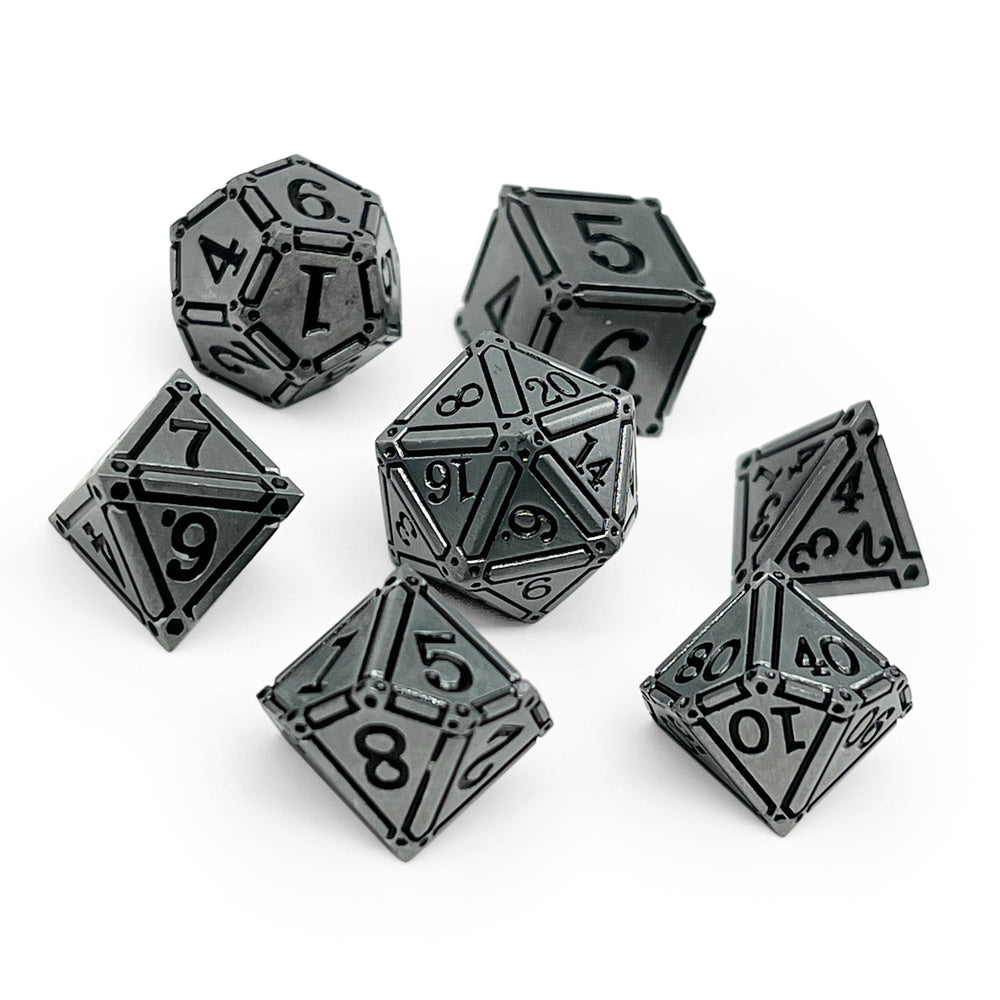 Ironworks - Holy Avenger 7 Piece RPG set Alloy Metal Dice (Online Only)