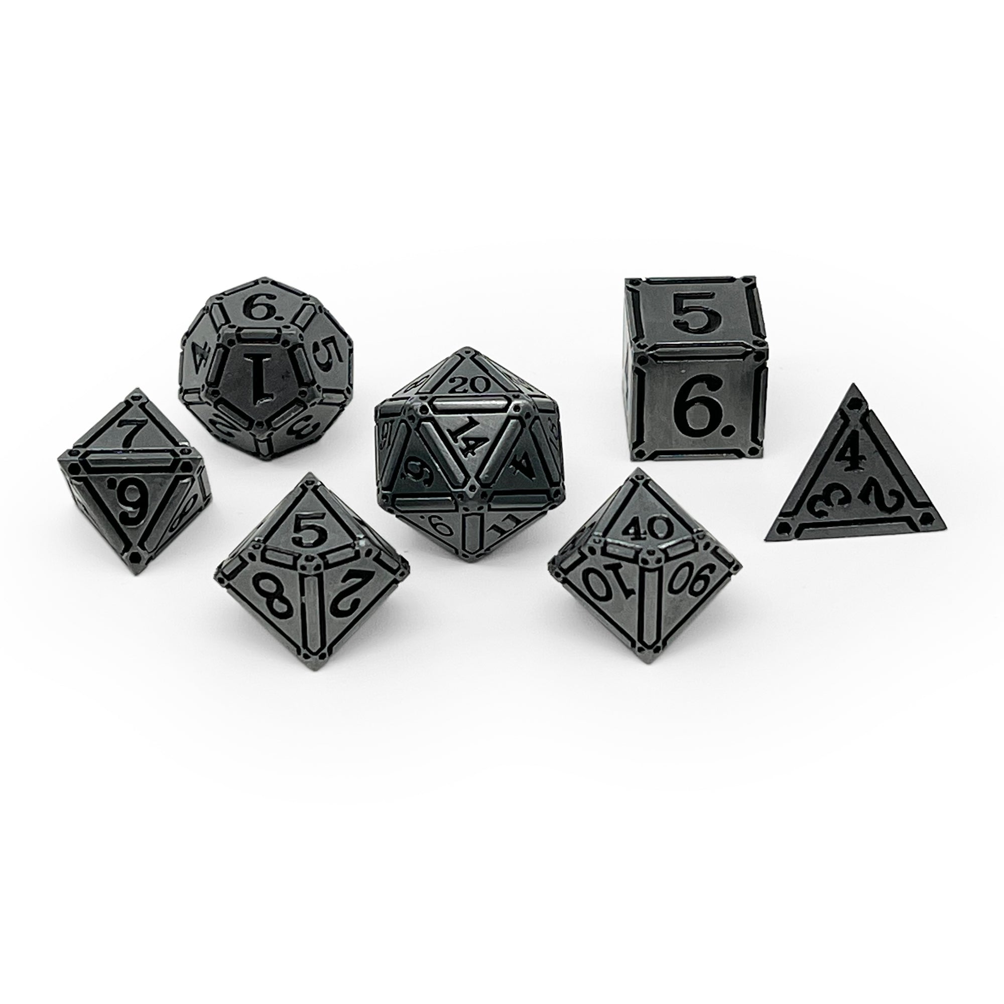 Ironworks - Holy Avenger 7 Piece RPG set Alloy Metal Dice (Online Only)