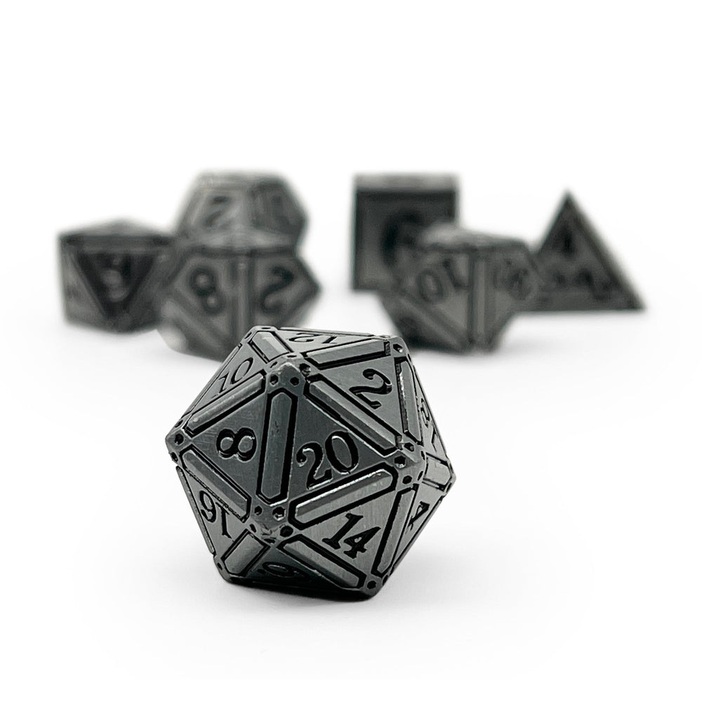 Ironworks - Holy Avenger 7 Piece RPG set Alloy Metal Dice (Online Only)