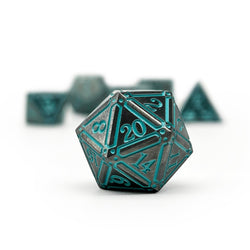 Ironworks - Ice Queen 7 Piece RPG set Alloy Metal Dice (Online Only)