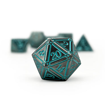 Ironworks - Ice Queen 7 Piece RPG set Alloy Metal Dice (Online Only)