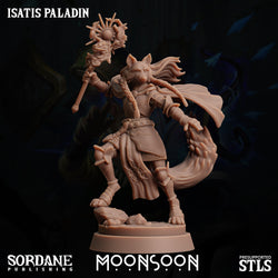 3D Printed Sordane Publishing Isatis Paladin 28 32mm D&D (Online Only)